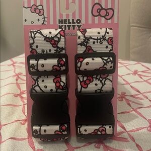 Hello Kitty Pink & White Adjustable Luggage Straps